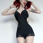 Razor Candi in 'Super Cute Naked Redheaded Gothic Babe in Pigtails'