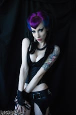 Razor Candi - Gothic Dreamgirl Razor Candi in Black Leather | Picture (8)