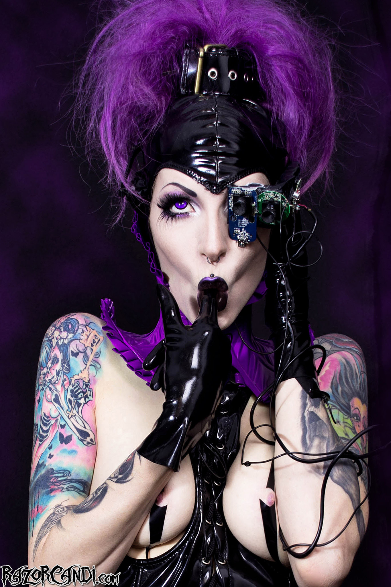Kinky Sheborg RazorCandi Melds Goth and High Fetish Fashion