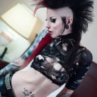 Razor Candi in 'Tattooed Punk babe with mohawk shows off her great ass'